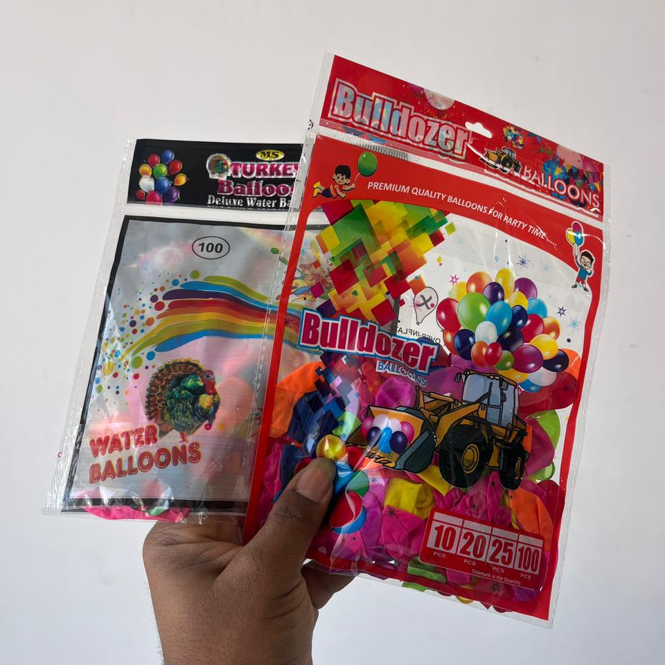 Combo Pack  Premium Water Balloons - Turkey & Bulldozer Edition