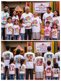 A - SITASONI trend Special: Holi Personalized Family Combo T-Shirts | Custom Photo Print White T-shirt (single product)