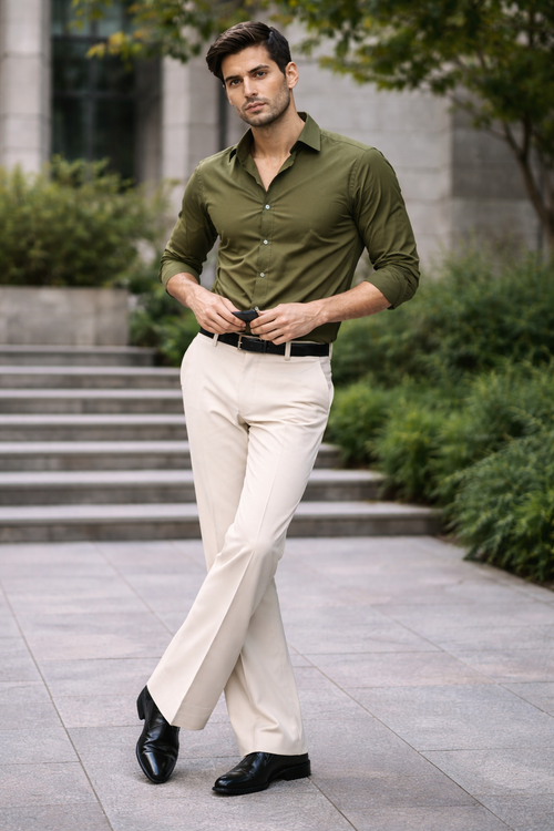 Men’s Formal Bootcut Pants | Premium Stretch Office & Party Wear Trousers